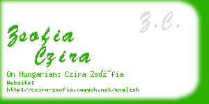 zsofia czira business card